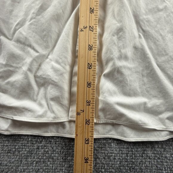 David Donahue 18 34/35 French Cuff Cotton White Button Up Shirt Men Solid Spread - Picture 11 of 16